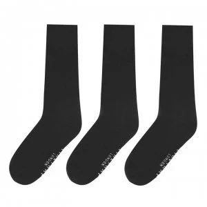 Image of Firetrap 3 Pack Formal Socks Mens - Black