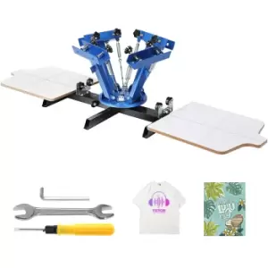 Image of VEVOR 4 Color 2 Station Silk Screening Screenprint Press Screen Printing Machine