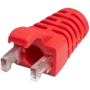 Image of TUK Ltd SPEEDY RJ45 PS1Rd#100 Red strain relief boot for Cat5 plug...
