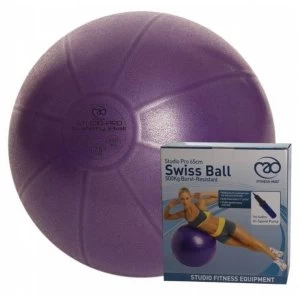 Image of Fitness-Mad Studio Pro 500kg Anti-Burst Swiss Ball and Pump 55cm