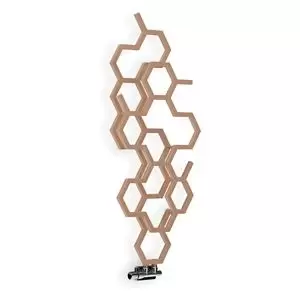 Image of Terma Hex Vertical Designer Radiator, Bright Copper (W)486mm (H)1220mm