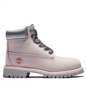 Image of Youth Timberland Premium 6" Waterproof Boots In Light Pink Light Pink Kids, Size 12.5