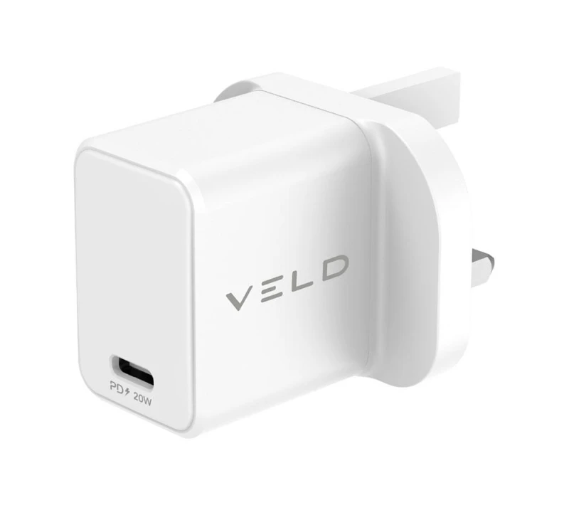 Image of VELD VH20BW Super Fast USB Type-C 20 W Wall Charger 5014117982437