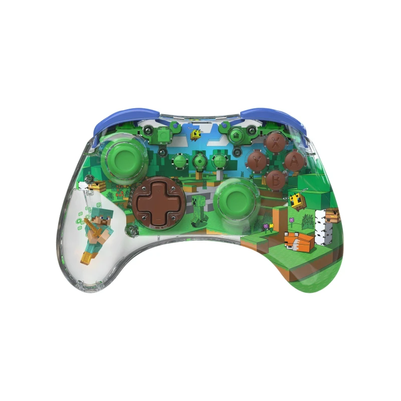 Image of PDP REALMz Wireless Controller: Minecraft Forest Biome Minecraft unisex One Size