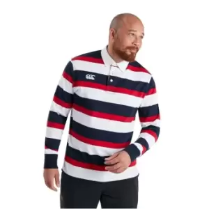 Image of Canterbury Long Sleeved Retro Striped Jersey - Red