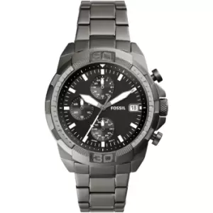 Image of Mens Fossil Bronson Chronograph Smoke Watch