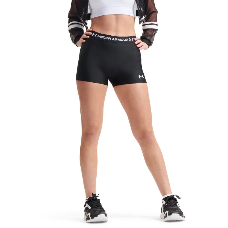 Image of Under Armour Womens Heatgear Performance Gym Shorts Black female 10 (S)