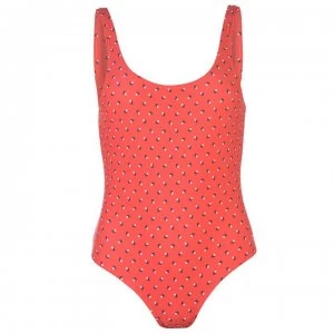 Image of French Connection French Connection Fleur Spot Swimsuit Ladies - FIRECORALPRINT