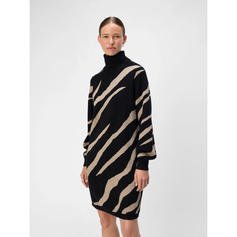 Image of Object Ray Knit Dress - Black 8