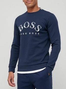 Image of Hugo Boss Athleisure One Story Salbo 1 Sweatshirt Navy Size M Men