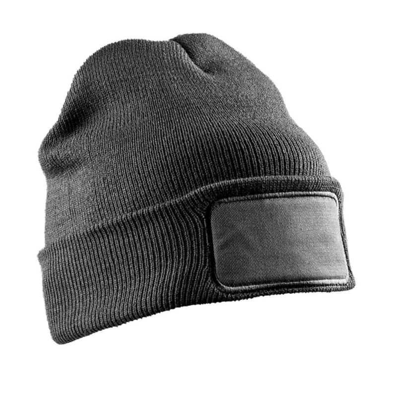 Image of Result Result Men Thinsulate Printer Patch Beanie in Grey Grey One Size Male 5063425956609