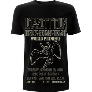 Image of Led Zeppelin - TSRTS World Premier Mens Medium T-Shirt - Black