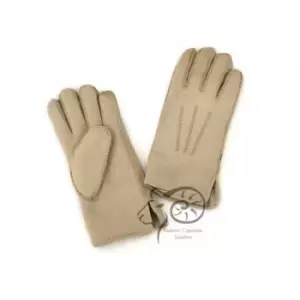Image of Eastern Counties Leather Womens/Ladies 3 Point Stitch Detail Sheepskin Gloves (XL) (Grey)