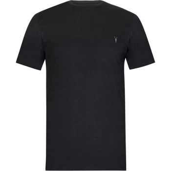 Image of AllSaints Brace Tonic Crew T-Shirt - Jet Black