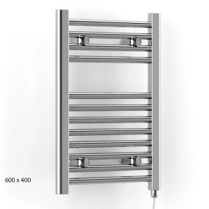 Image of Terma Leo 800 x 500 200W SIM Electric Towel Rail - Chrome