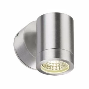 Image of KnightsBridge 3W IP65 GU10 LED Brushed Aluminum Wall Light