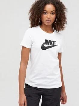 Image of Nike Sportswear Essential SS Tee - White, Size S, Women