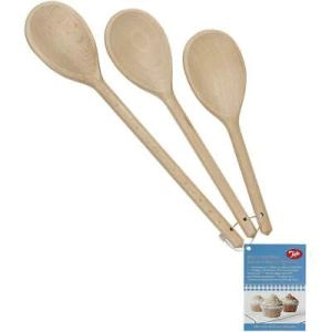 Image of Tala FSC Utensils Beech Wood Spoon Set, 3pcs