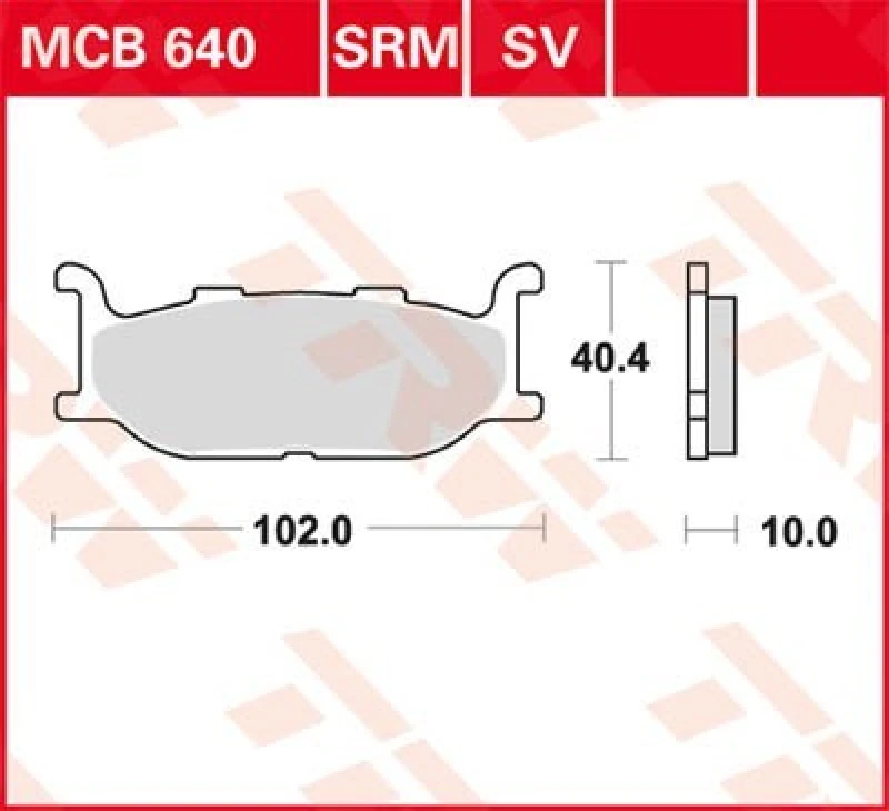 Image of TRW Lucas Brake pad MCB640