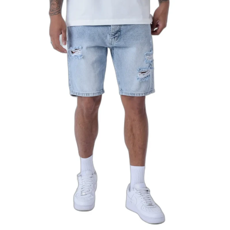 Image of Project X Paris Shorts jeans ripped effect Project X Paris Bleu Male 31