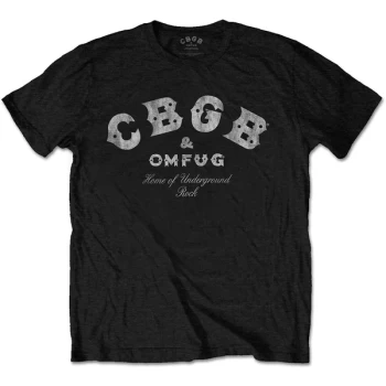 Image of CBGB - Classic Logo Unisex Small T-Shirt - Black