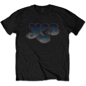 Image of Yes - Vintage Logo Unisex Medium T-Shirt - Black