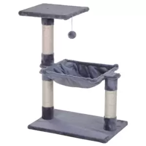 Image of PawHut Cat Tree with Hammock Bed - Grey