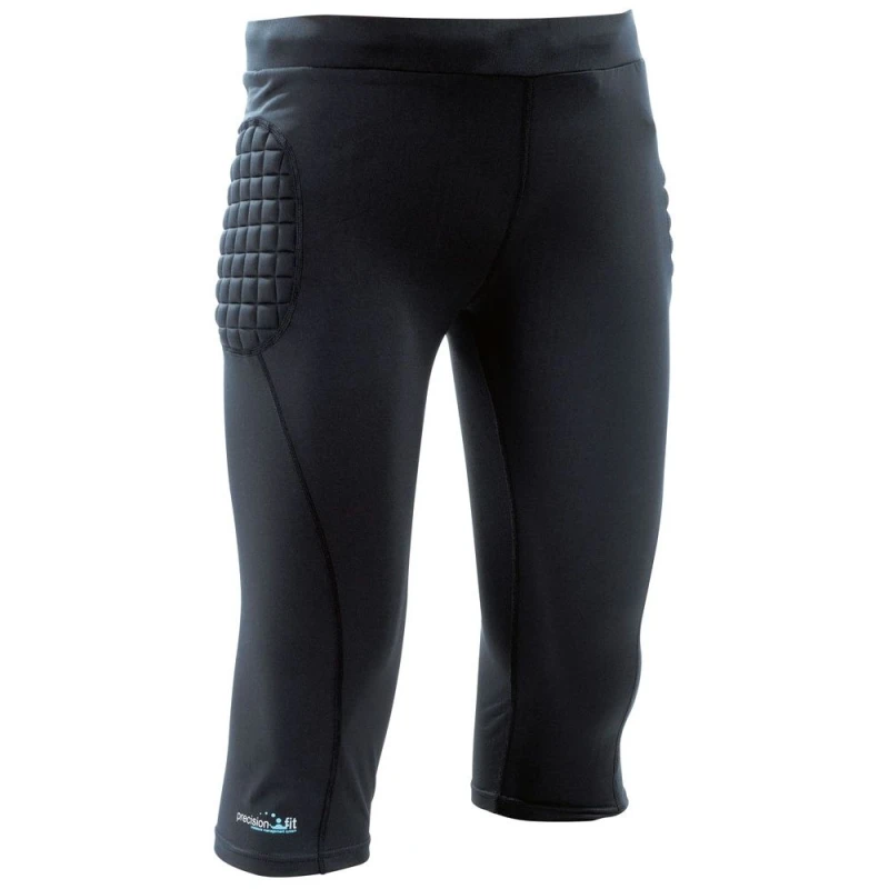 Image of Precision Precision Men Padded 3 4 Baselayer Goalkeeper Thermal Bottoms in Black Size: X-Small Black XS Male 5059699076051
