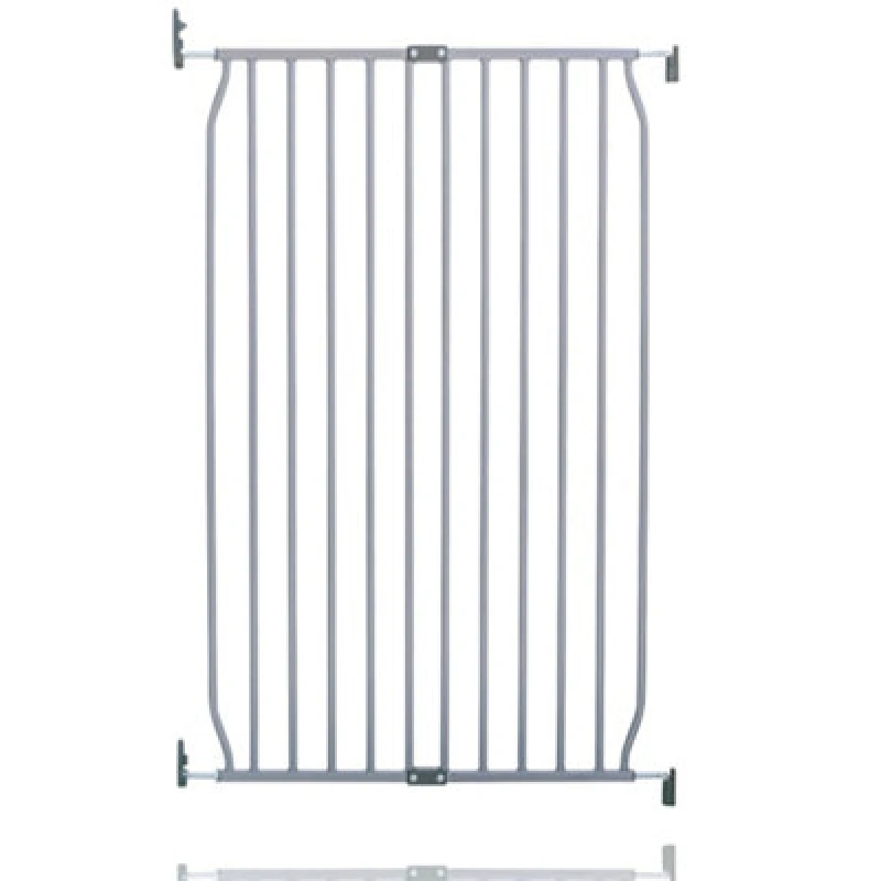 Image of Safetots Extra Tall Eco Screw Fit Baby Gate, Grey, 70Cm - 80Cm, Extra Tall Gate 100Cm In Height, Stair Gate For Baby