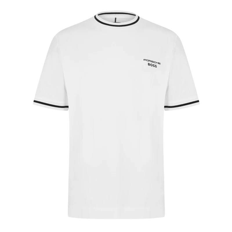 Image of Boss Mens Short Sleeve Polo Shirt White male M