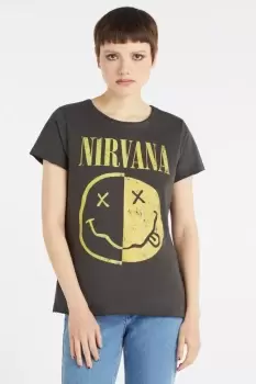 Image of Nirvana - Spliced Smiley Tee