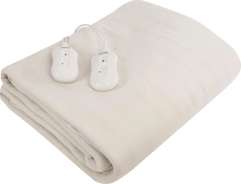 Image of Carmen King Fitted Electric Blanket 203x152 with 40cm Skirt White C81191