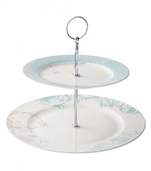 Image of Belleek Living Novello Two Tier Cake Stand