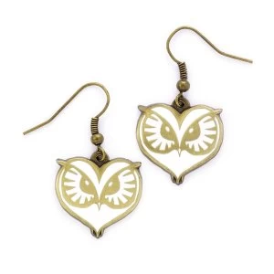Image of Owl Face Earrings