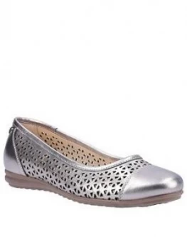 Image of Hush Puppies Leah Ballerina Pumps - Pewter