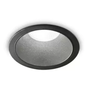 Image of Ideal Lux Game Round Recessed Downlight Black 2700K