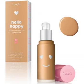 Image of benefit Hello Happy Flawless Liquid Foundation (Various Shades) - 7 Shade 05