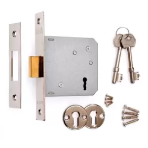 Image of 3 Lever Deadlock 76mm - Chrome - Chrome - ERA