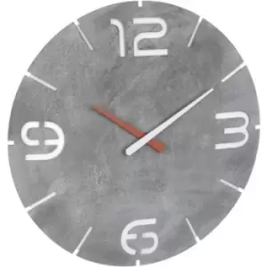 Image of TFA Dostmann 60.3536.15 Radio Wall clock 350 mm x 35mm Concrete grey