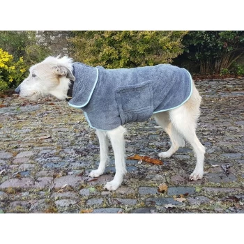 Image of Drying Coat - Xlarge (65Cm) Blue/Grey - 40854 - Henry Wag