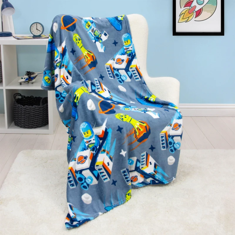 Image of LEGO Lego Space Fleece Blanket Blankets One Size Multi 84779199000