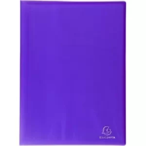Image of Exacompta Display Book 85366E A4 Purple 30 Pockets Pack of 12