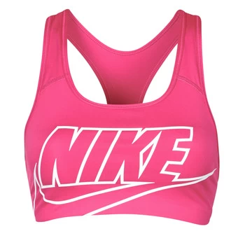 Image of Nike DF SWSH FUTURA GX BRA womens in Pink - Sizes S,M,XS,UK XS,UK S,UK M