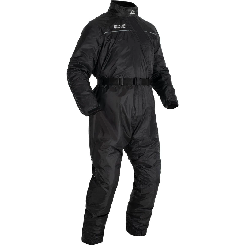 Image of Oxford Rainseal 1 Piece Motorcycle Oversuit M Black Black