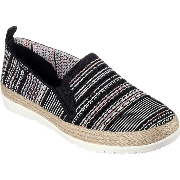 Image of Skechers Womens BOBS Flexpadrille 3.0 Island Muse Flat Shoes UK Size 8 (EU 41) Black/Multi SKE2238-BKMT-8
