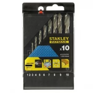 Image of Stanley HSS CNC Drilling Set 10 Piece