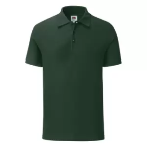 Image of Fruit Of The Loom Mens Tailored Poly/Cotton Piqu Polo Shirt (XL) (Bottle Green)