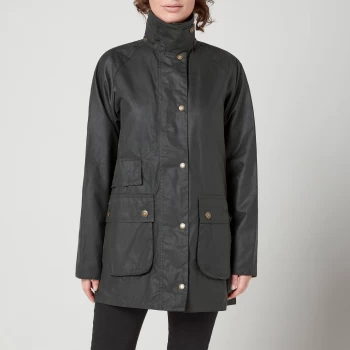 Image of Barbour Womens Tain Wax Jacket - Sage/Ancient - UK 12