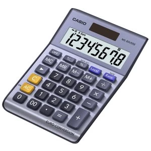 Image of Casio MS80VER Desk Calculator with Euro Conversion