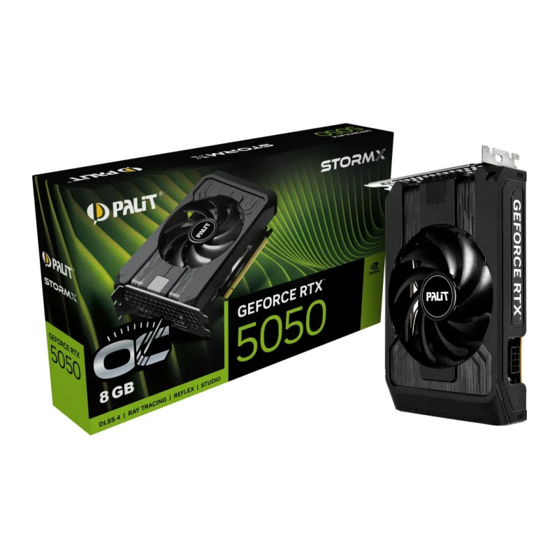 Image of Palit GeForce RTX 5050 StormX OC 8GB GDDR6 Graphics Card - NE65050T19P1-GB2070F
